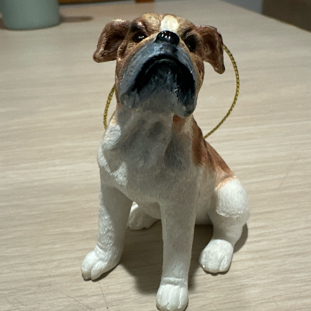 Bulldog Dog Christmas Ornament